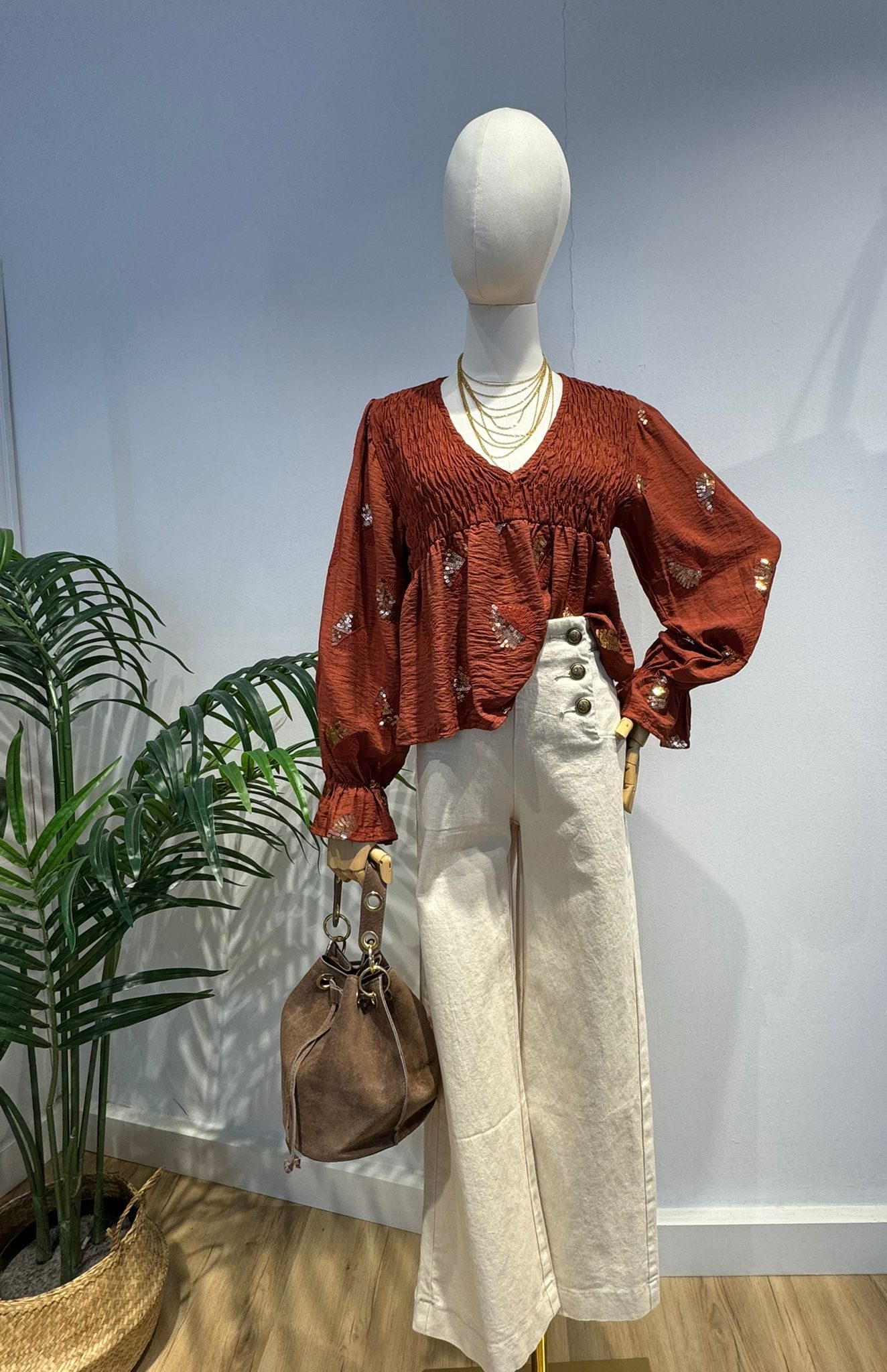 Blusa lentejuelas