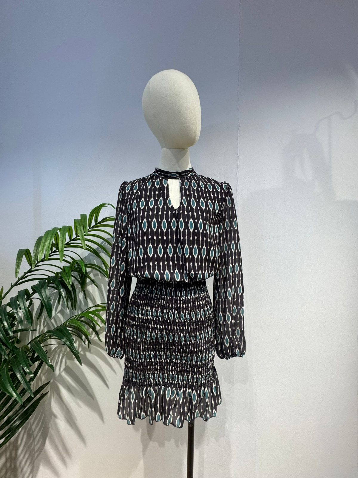 Vestido corto estampado