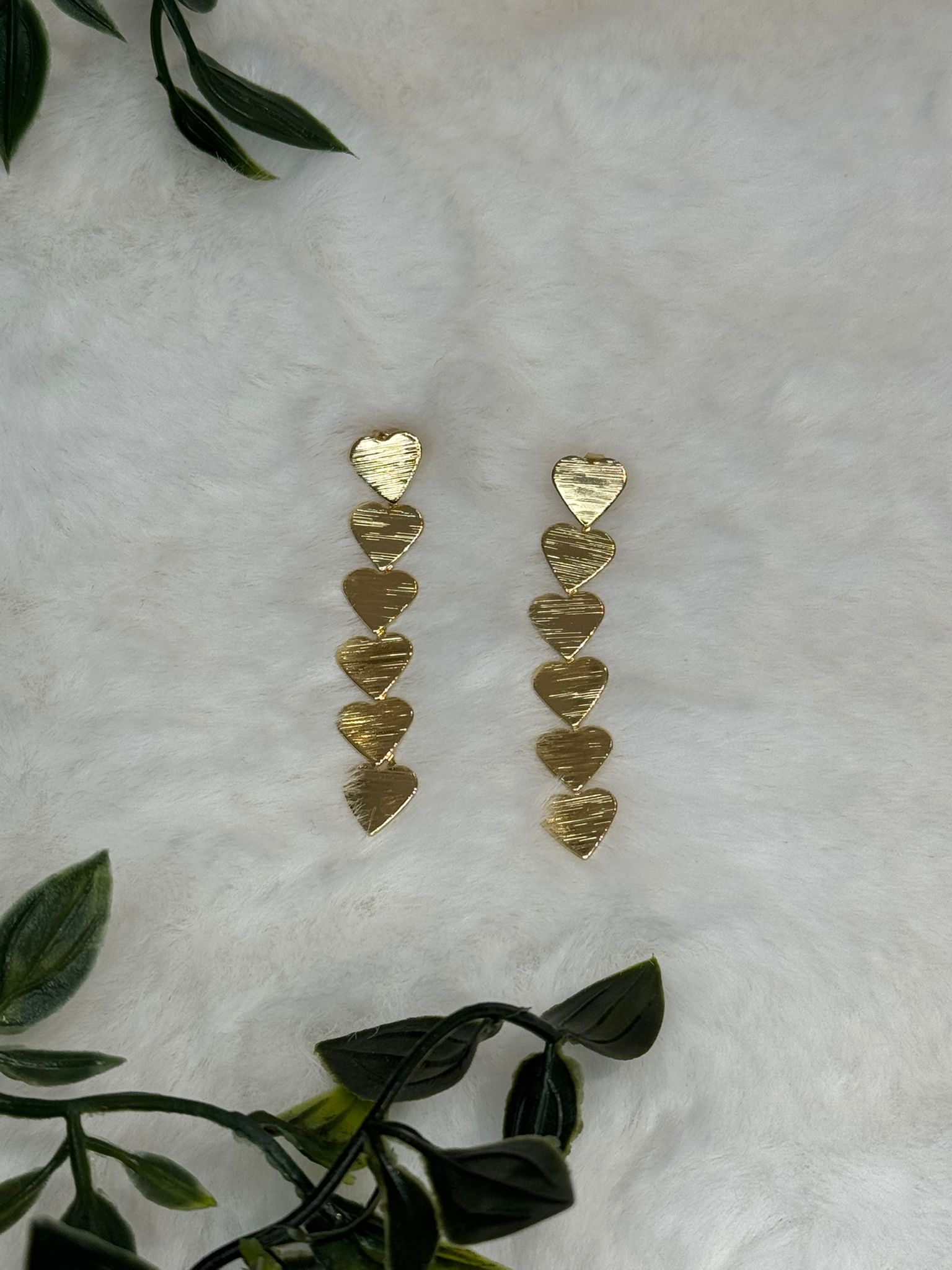 Pendiente acero corazones