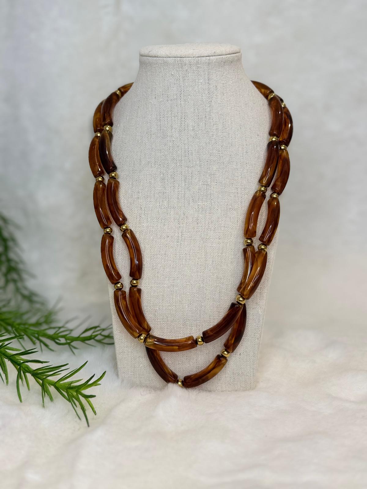 Collar piedras carey