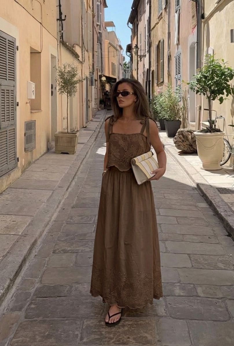 Conjunto Provenzal chocolate