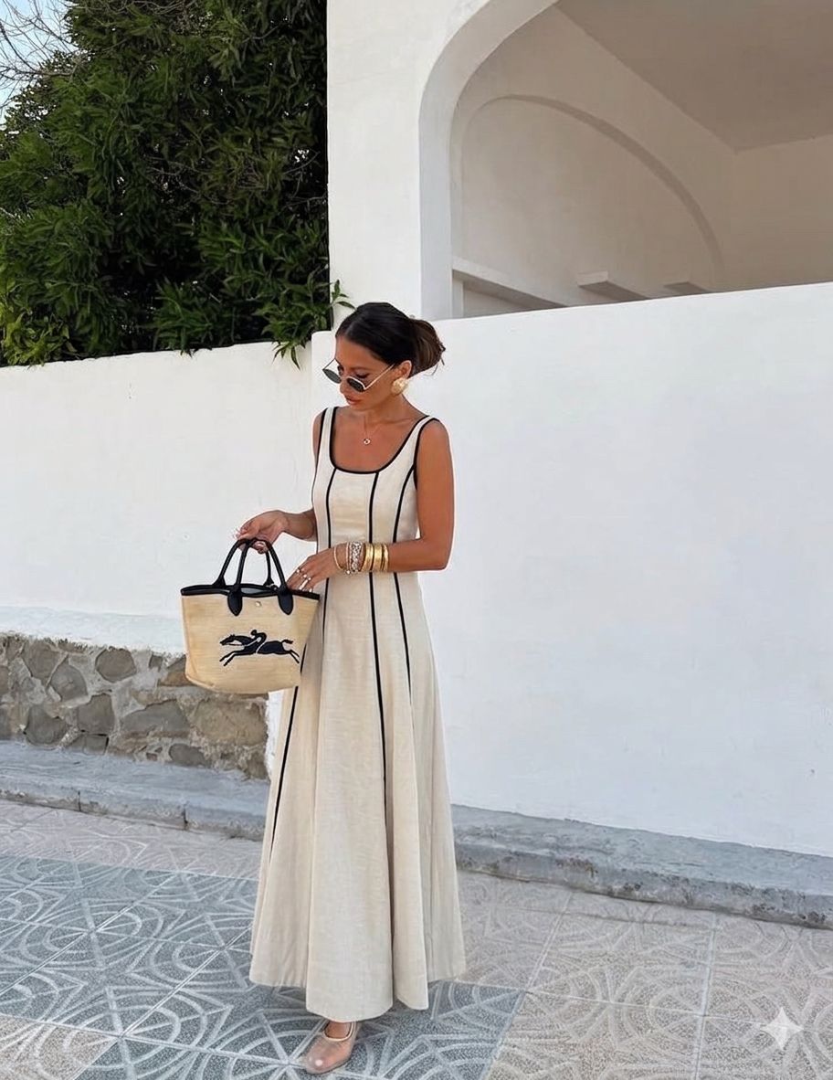 Vestido Maxi 'Linear'