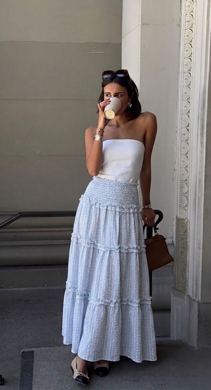 Falda Bob celeste